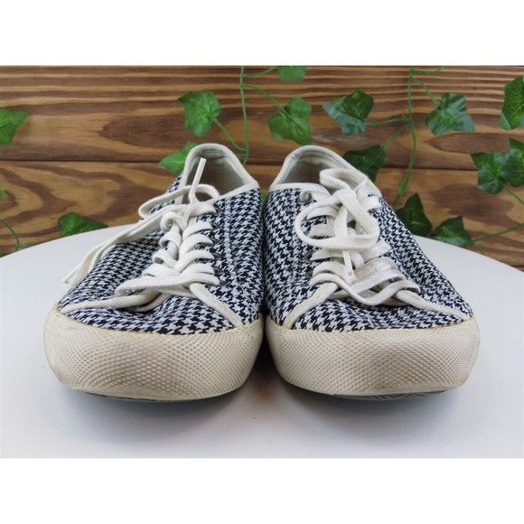 SeaVees Size 8 Sneaker Black Fabric Medium (B,‎ M) Monterey Lace Up Women - Picture 2 of 11